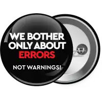We bother only about errors, not warnings