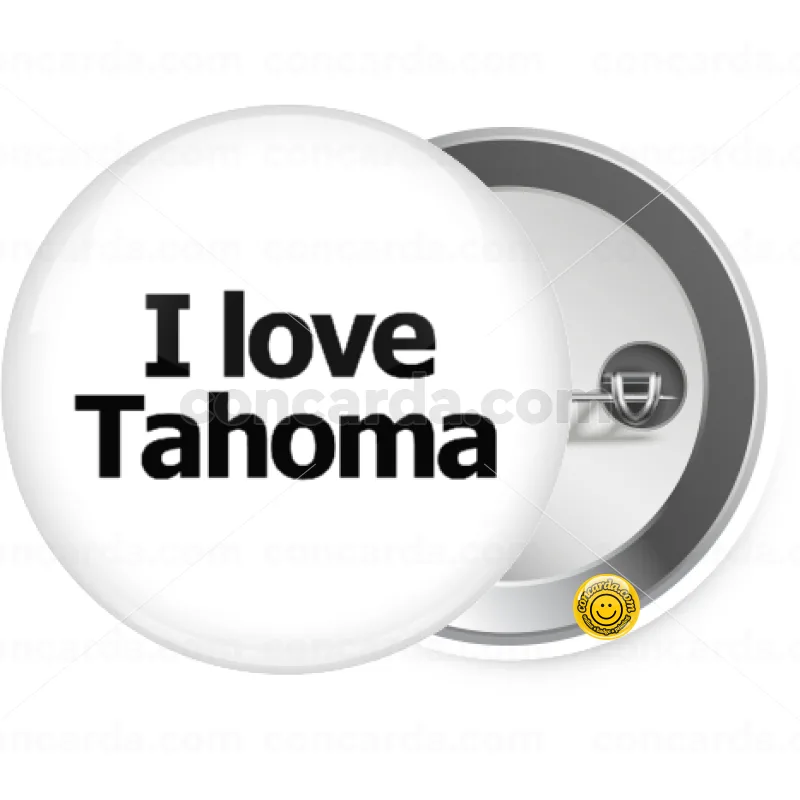 I love Tahoma — Κονκάρδα Στρογγυλή, Παραμάνα 25mm