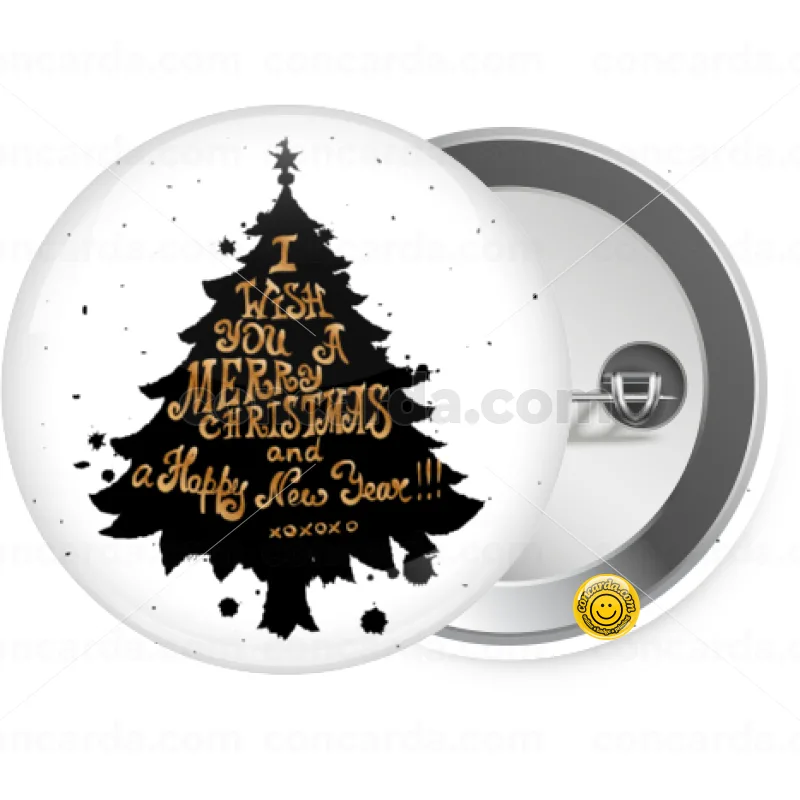 Tree, i wish you a merry christmas and a Happy New Year!!! xoxoxo — Κονκάρδα Στρογγυλή, Παραμάνα 25mm