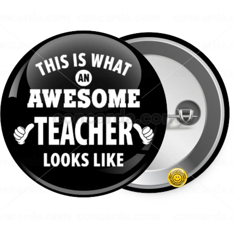 This is what an awesome teacher looks like hands!!! — Κονκάρδα Στρογγυλή, Παραμάνα 25mm