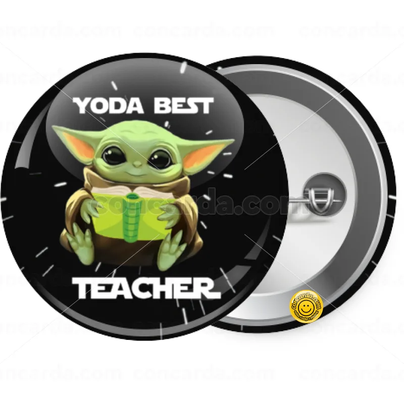 Yoda Best Teacher — Κονκάρδα Στρογγυλή, Παραμάνα 25mm