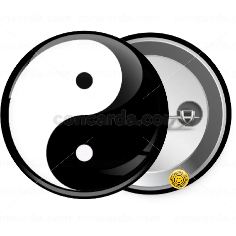 Yin Yang — Κονκάρδα Στρογγυλή, Παραμάνα 25mm