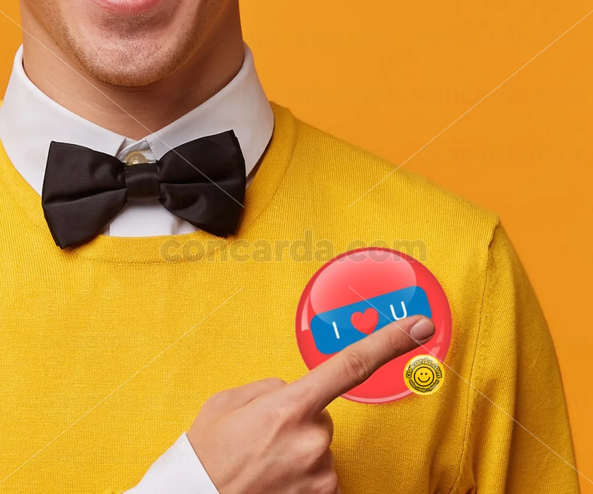 I Love You text message — Κονκάρδα Στρογγυλή, Παραμάνα 75mm