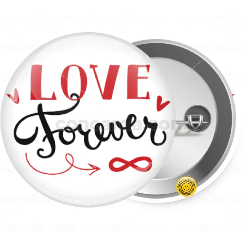 Love forever ∞ — Κονκάρδα Στρογγυλή, Παραμάνα 25mm