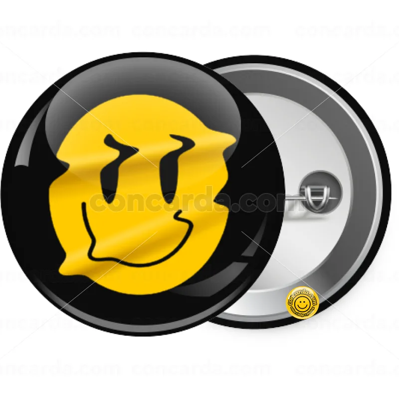 Smile avatar distrorted — Κονκάρδα Στρογγυλή, Παραμάνα 25mm