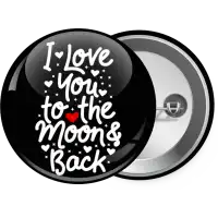 I love you to the moon and back with hearts