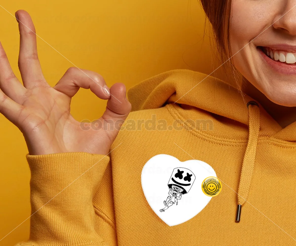 Fortnite Marshmello — Κονκάρδα Καρδιά 57mm