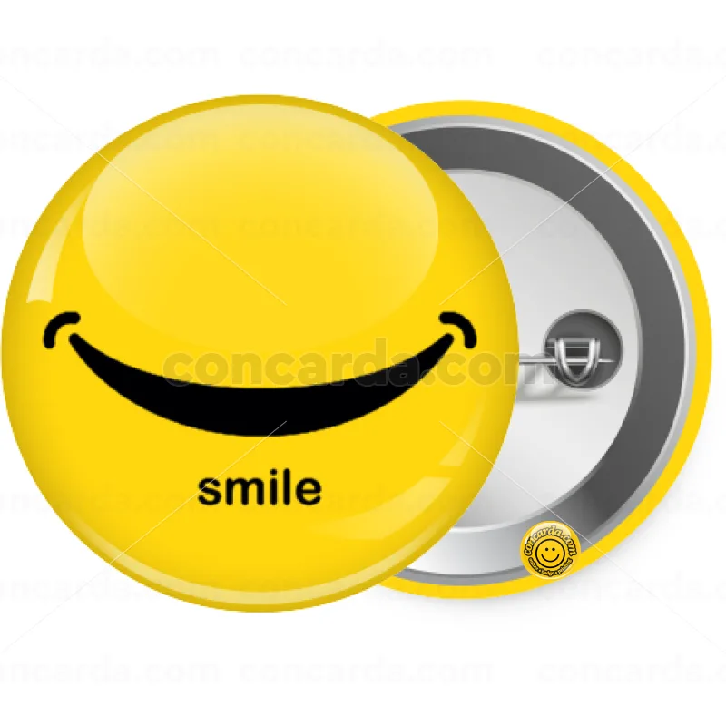 Smile!!! — Κονκάρδα Στρογγυλή, Παραμάνα 25mm