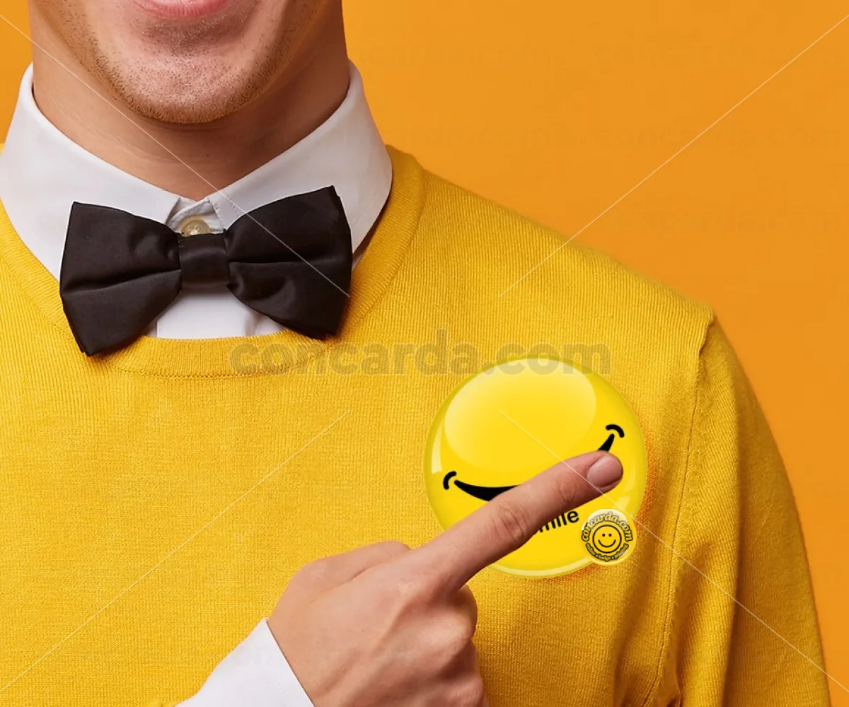 Smile!!! — Κονκάρδα Στρογγυλή, Παραμάνα 75mm