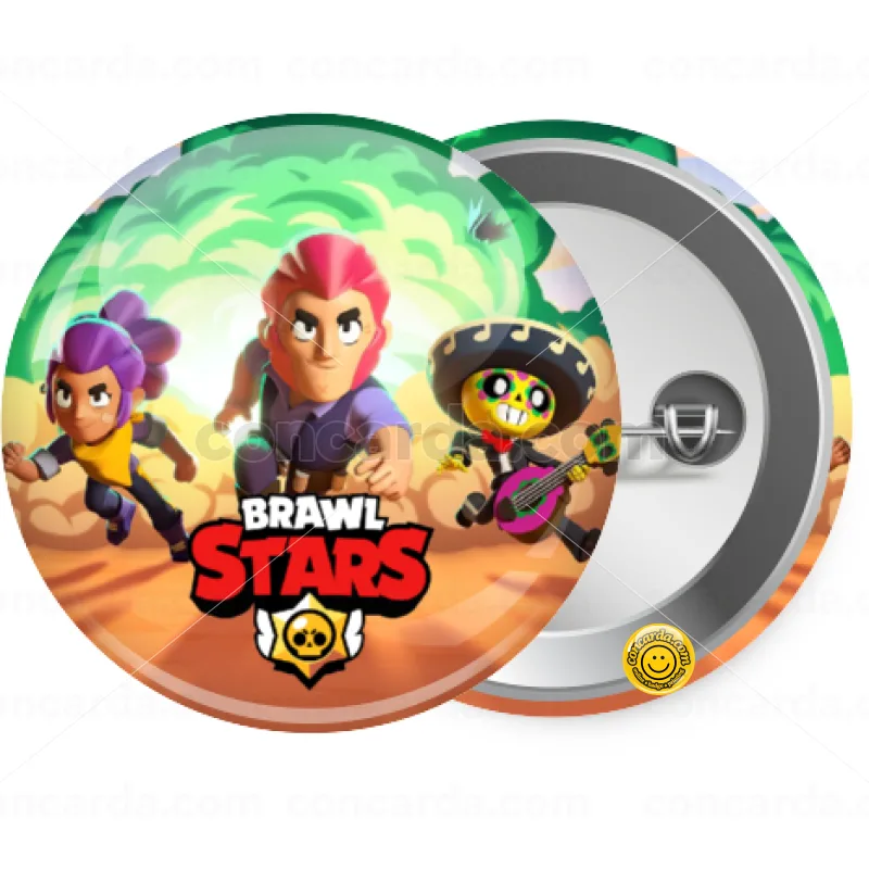 Brawl Stars Desert — Κονκάρδα Στρογγυλή, Παραμάνα 25mm