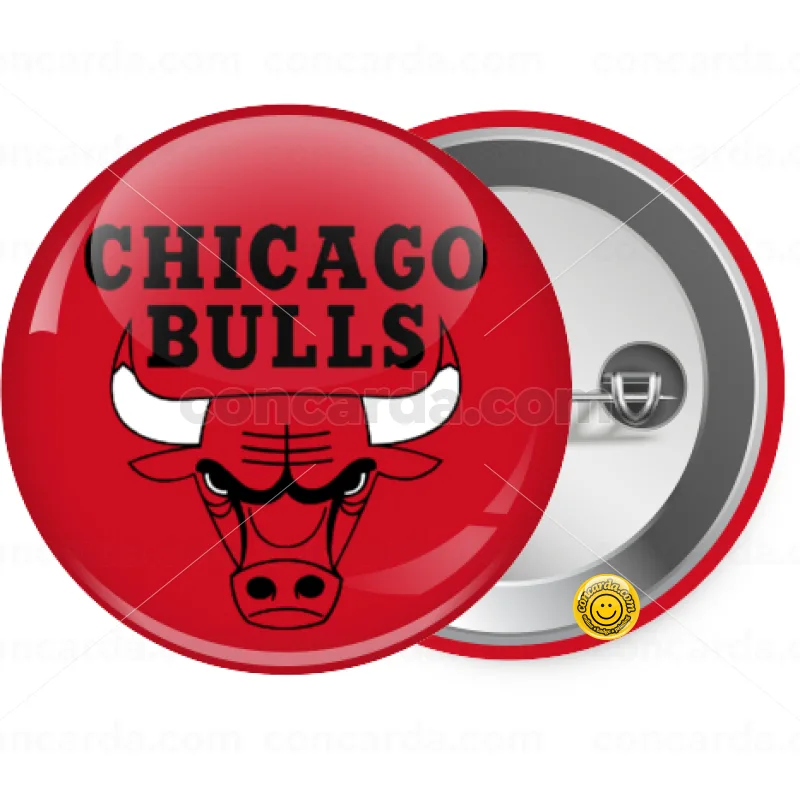 Chicago Bulls — Κονκάρδα Στρογγυλή, Παραμάνα 25mm