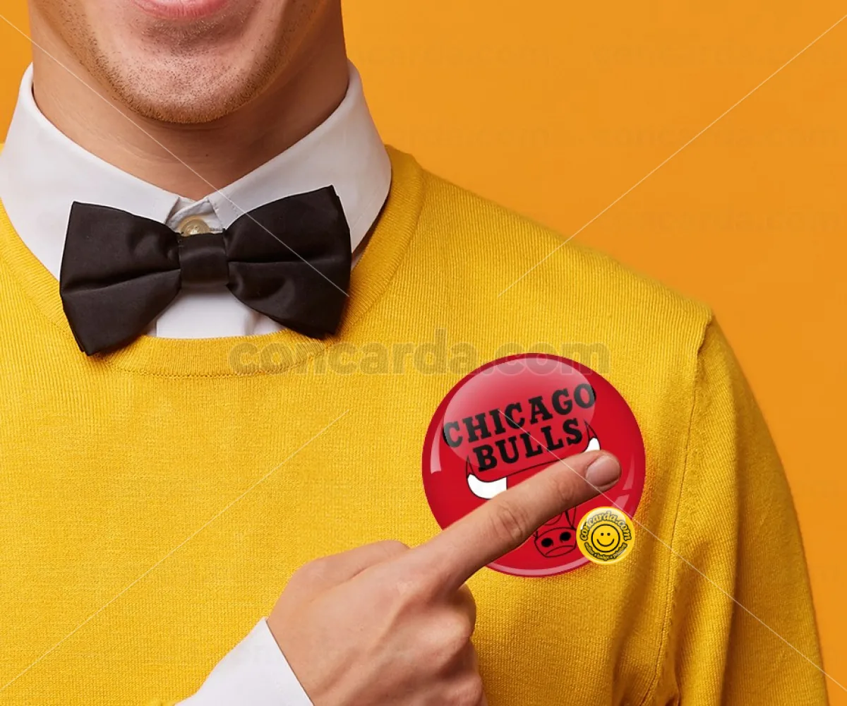 Chicago Bulls — Κονκάρδα Στρογγυλή, Παραμάνα 75mm