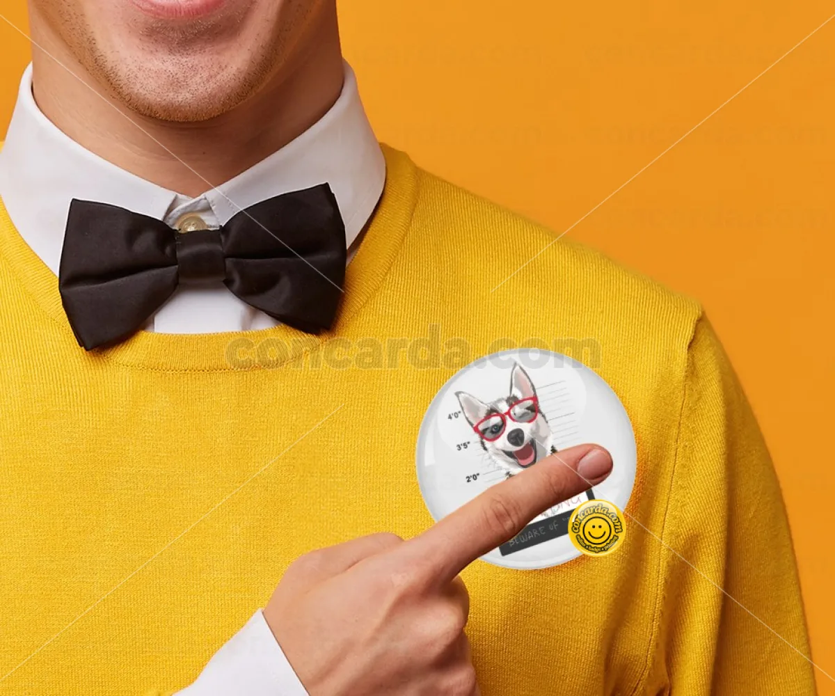 Warning, beware of Dog — Κονκάρδα Στρογγυλή, Παραμάνα 75mm