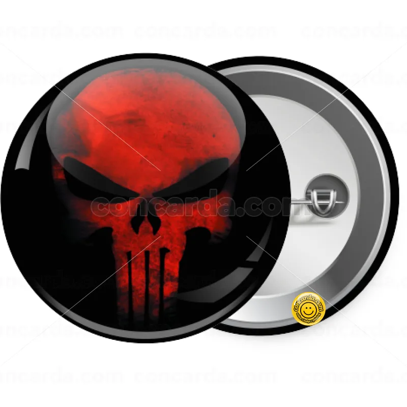 Red skull — Κονκάρδα Στρογγυλή, Παραμάνα 25mm