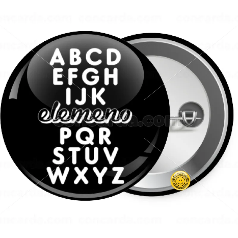 ABCD Elemeno Alphabet — Κονκάρδα Στρογγυλή, Παραμάνα 25mm