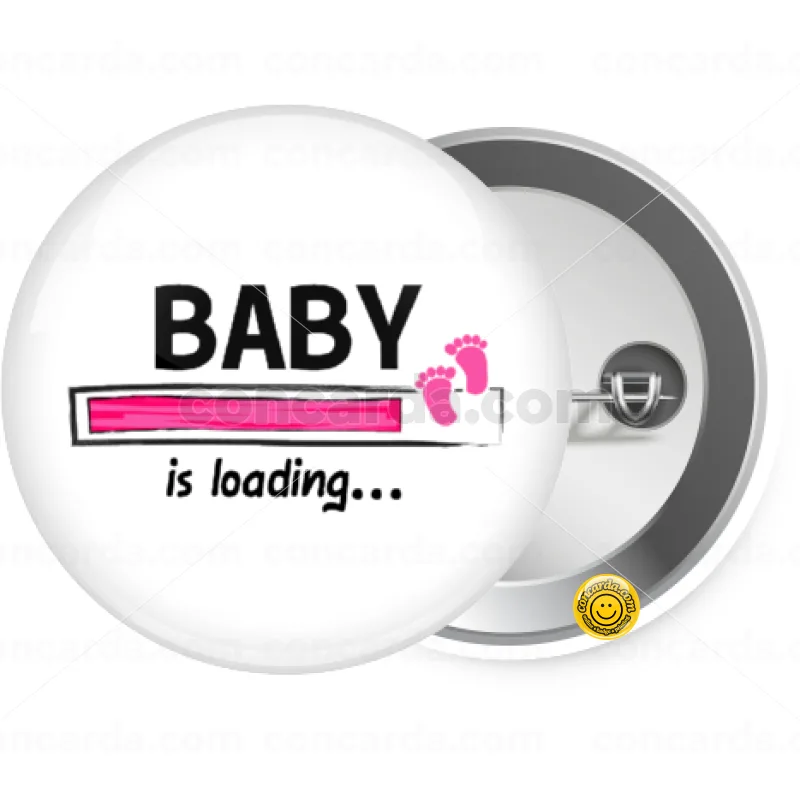 Baby is Loading GIRL — Κονκάρδα Στρογγυλή, Παραμάνα 25mm