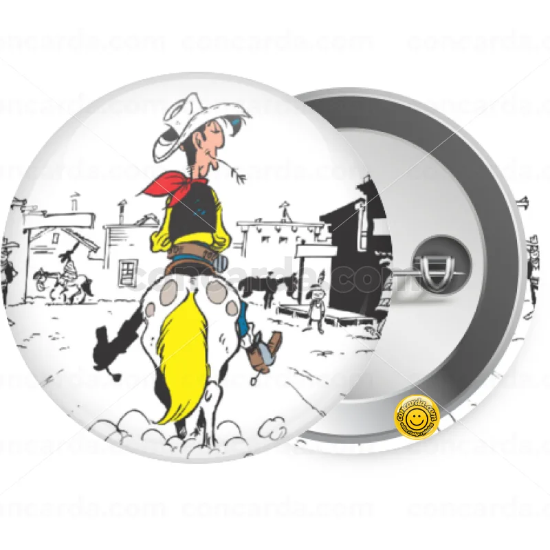 Lucky Luke comic — Κονκάρδα Στρογγυλή, Παραμάνα 25mm