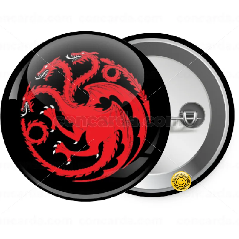 GOT House Targaryen, Fire Blood — Κονκάρδα Στρογγυλή, Παραμάνα 25mm