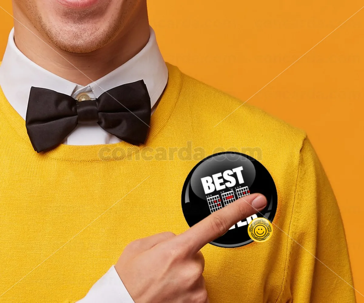 Best DAD Ever συγχορδίες κιθάρας — Κονκάρδα Στρογγυλή, Παραμάνα 75mm