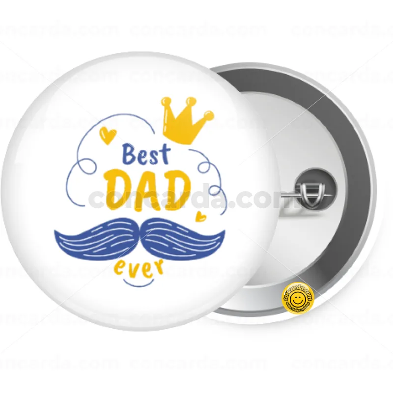 Best dad ever ο Βασιλιάς — Κονκάρδα Στρογγυλή, Παραμάνα 25mm