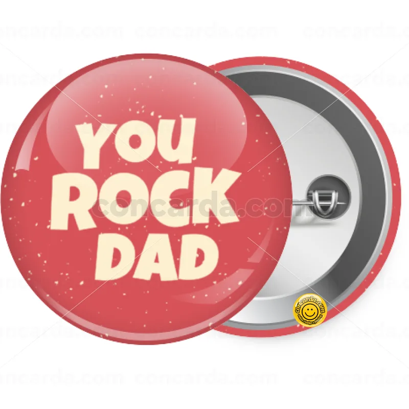 YOU ROCK DAD — Κονκάρδα Στρογγυλή, Παραμάνα 25mm