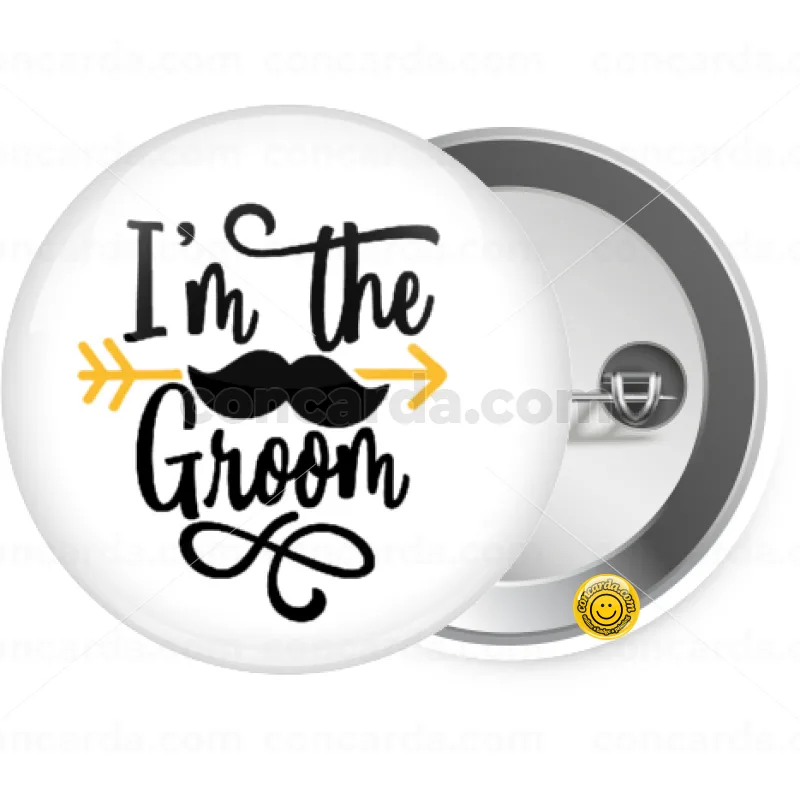 I'm the groom mustache — Κονκάρδα Στρογγυλή, Παραμάνα 25mm