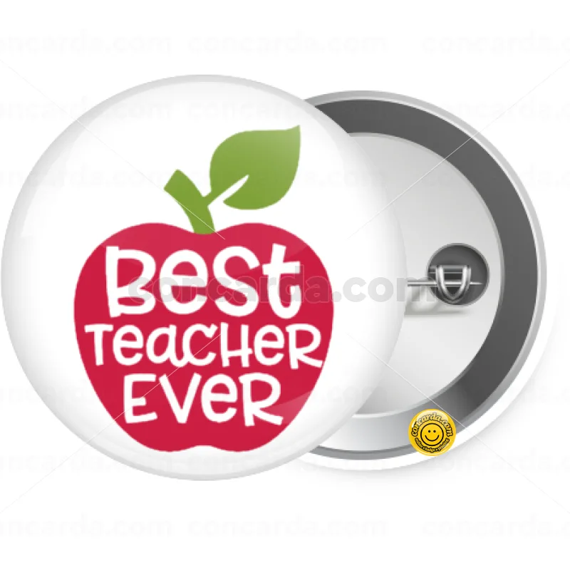 best teacher ever, apple! — Κονκάρδα Στρογγυλή, Παραμάνα 25mm