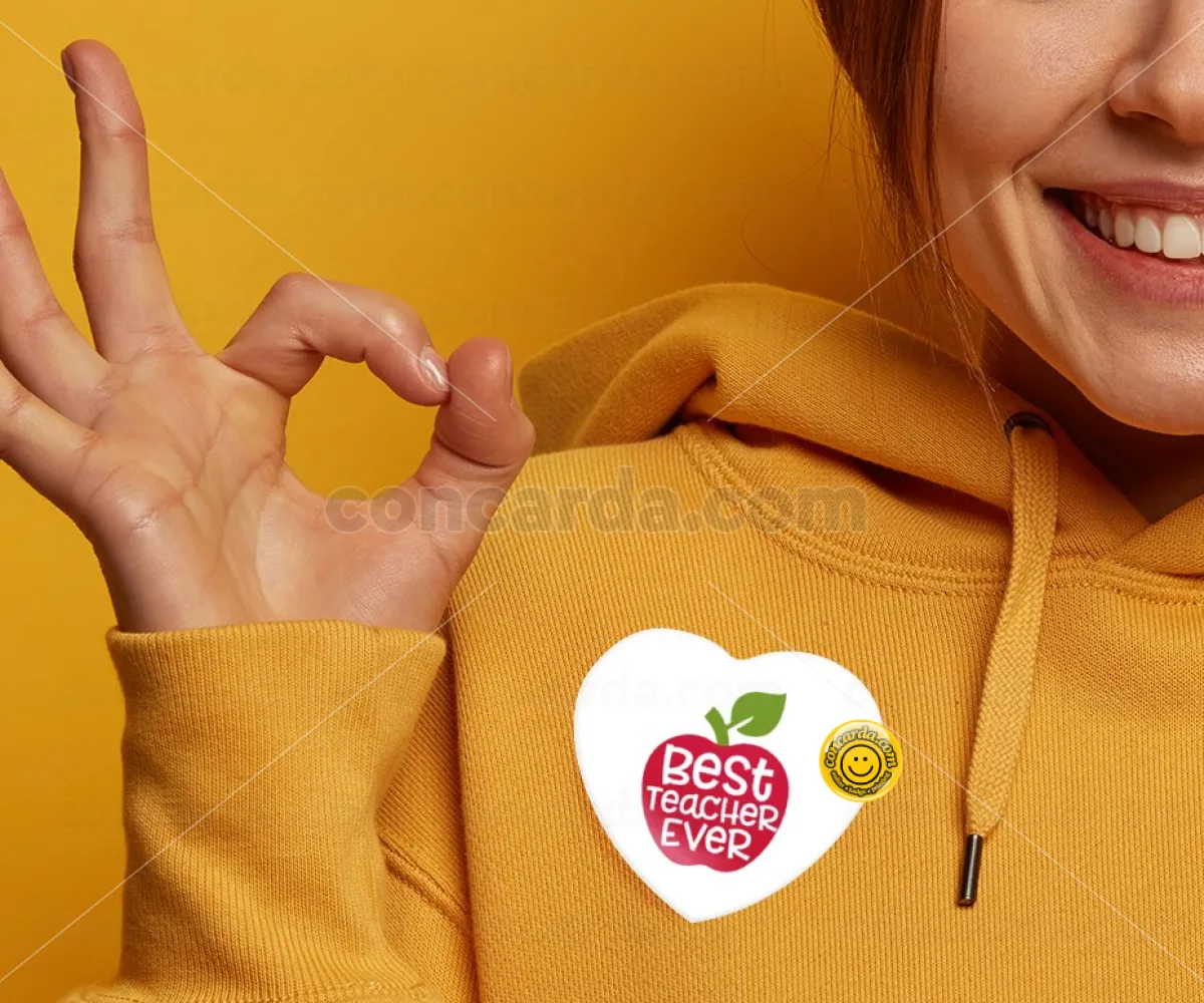 best teacher ever, apple! — Κονκάρδα Καρδιά 57mm
