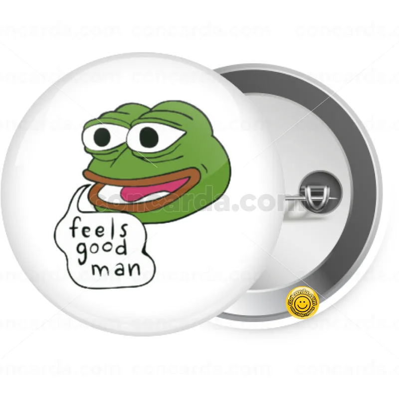 Pepe the frog — Κονκάρδα Στρογγυλή, Παραμάνα 25mm