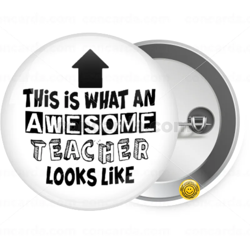 This is what an awesome teacher looks like!!! — Κονκάρδα Στρογγυλή, Παραμάνα 25mm