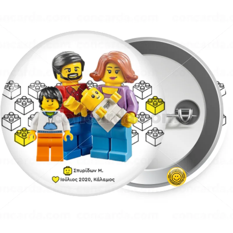 Τύπου Lego family — Κονκάρδα Στρογγυλή, Παραμάνα 25mm