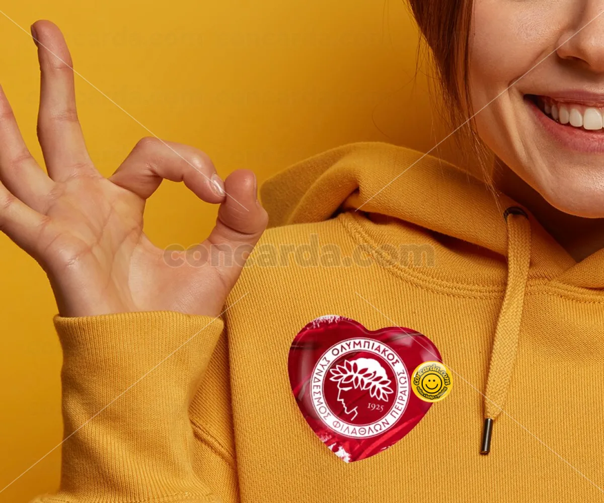Olympiacos F.C. — Κονκάρδα Καρδιά 57mm