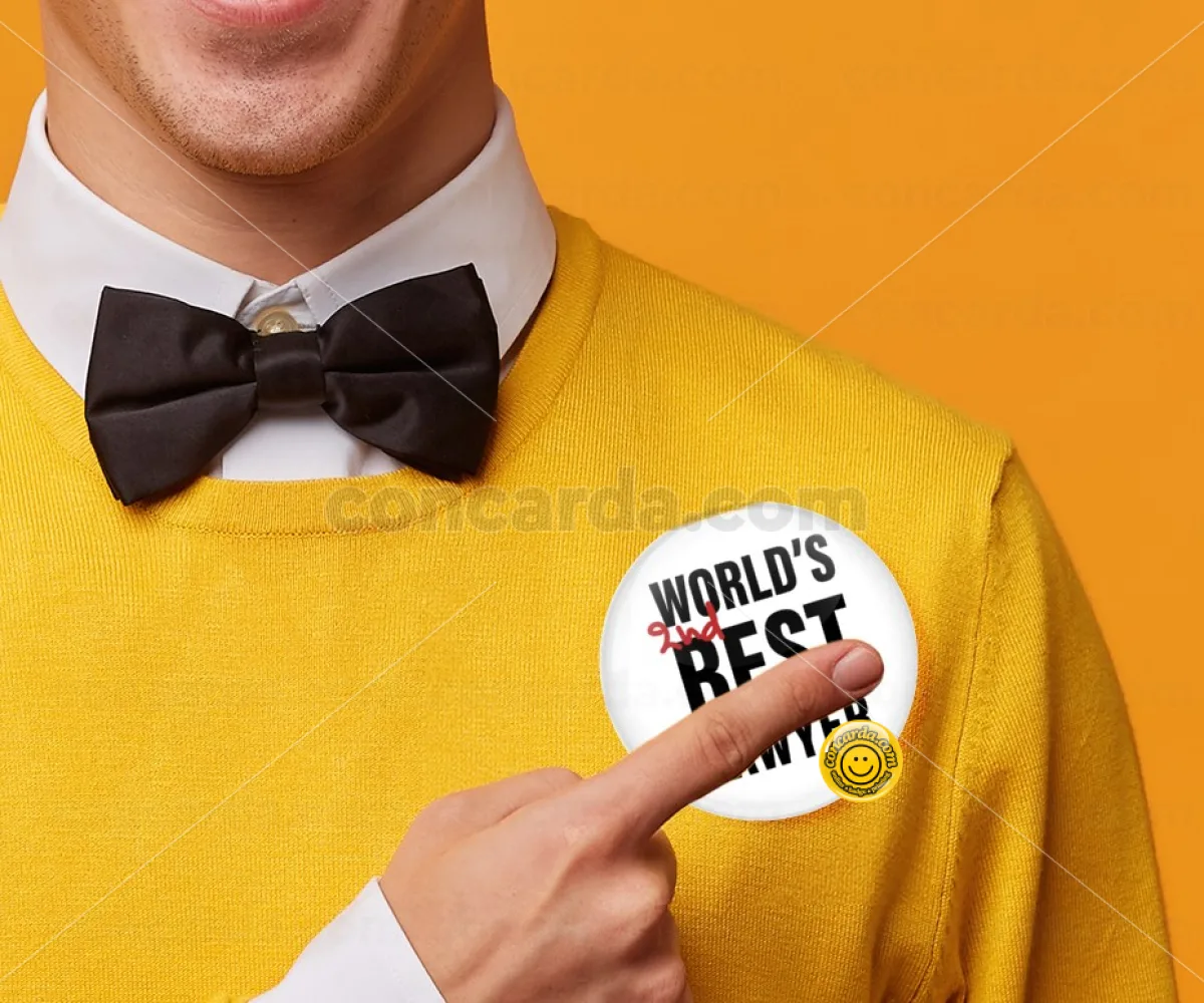 2nd, World Best Lawyer — Κονκάρδα Στρογγυλή, Παραμάνα 75mm