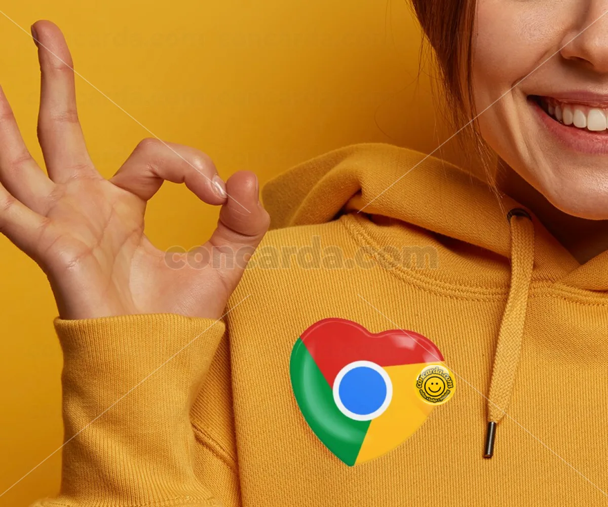Chrome — Κονκάρδα Καρδιά 57mm