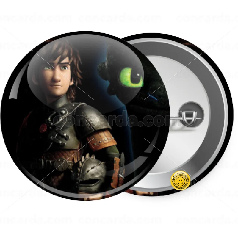 How to train your dragon Night Fury — Κονκάρδα Στρογγυλή, Παραμάνα 25mm