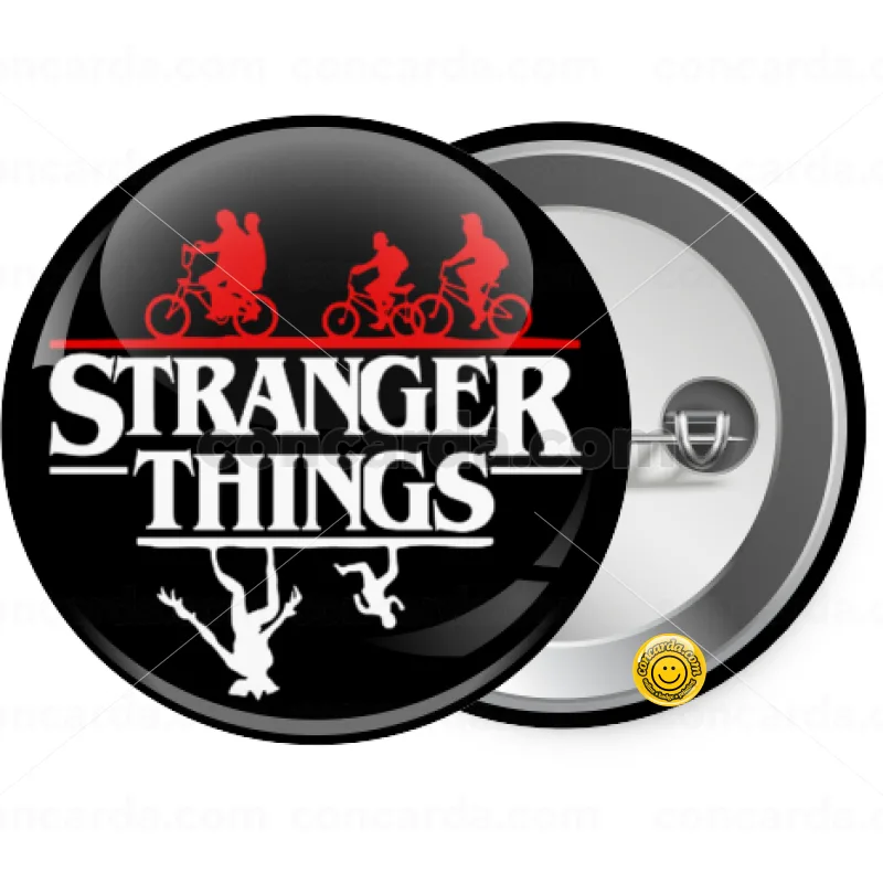 Stranger Things upside down — Κονκάρδα Στρογγυλή, Παραμάνα 25mm