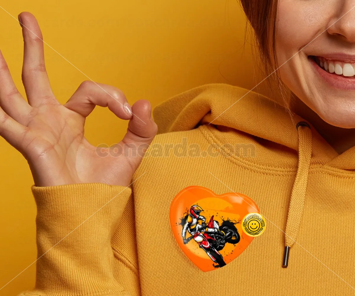 Motocross — Κονκάρδα Καρδιά 57mm