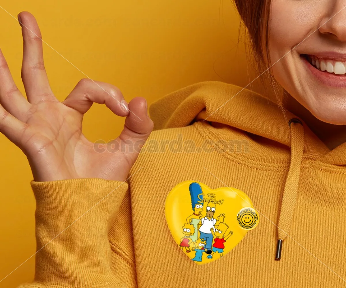 The Simpsons — Κονκάρδα Καρδιά 57mm