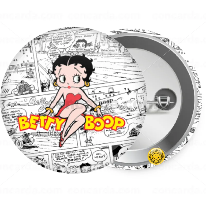 Betty Boop — Κονκάρδα Στρογγυλή, Παραμάνα 25mm