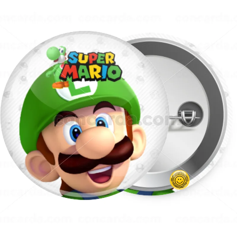 Super mario Luigi — Κονκάρδα Στρογγυλή, Παραμάνα 25mm
