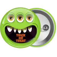 Halloween trick or treat 3 eyes monster