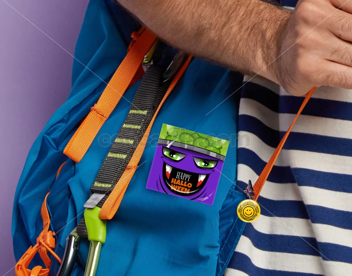 Halloween trick or treat Monster — Κονκάρδα Angular, Παραμάνα 50mm