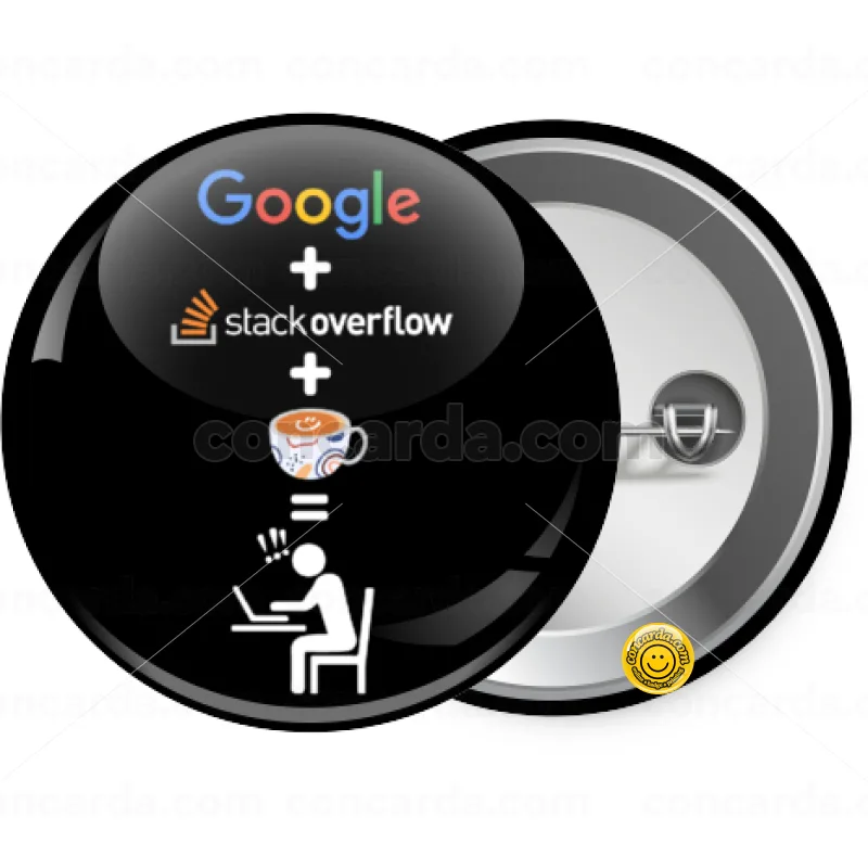 Google + Stack overflow + Coffee — Κονκάρδα Στρογγυλή, Παραμάνα 25mm