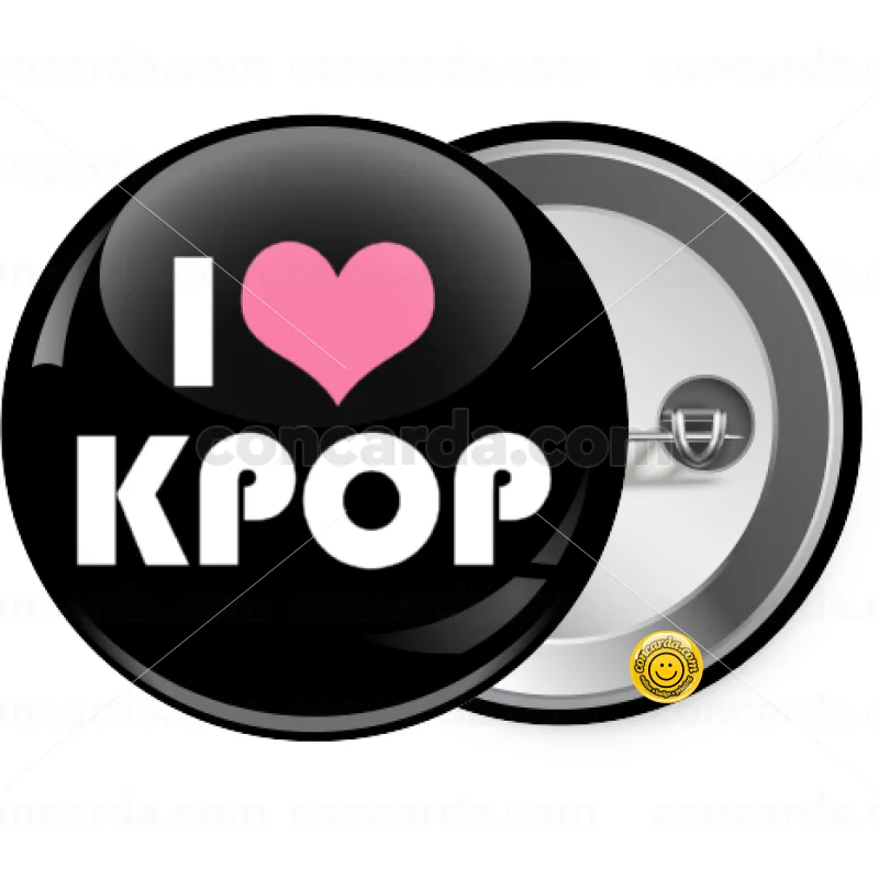I Love KPOP — Κονκάρδα Στρογγυλή, Παραμάνα 25mm