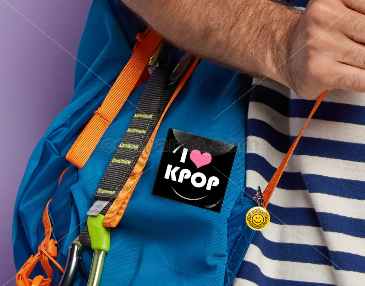 I Love KPOP — Κονκάρδα Angular, Παραμάνα 50mm