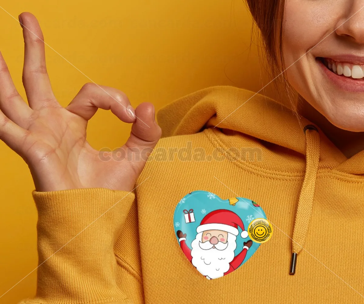 Santa Claus gifts — Κονκάρδα Καρδιά 57mm