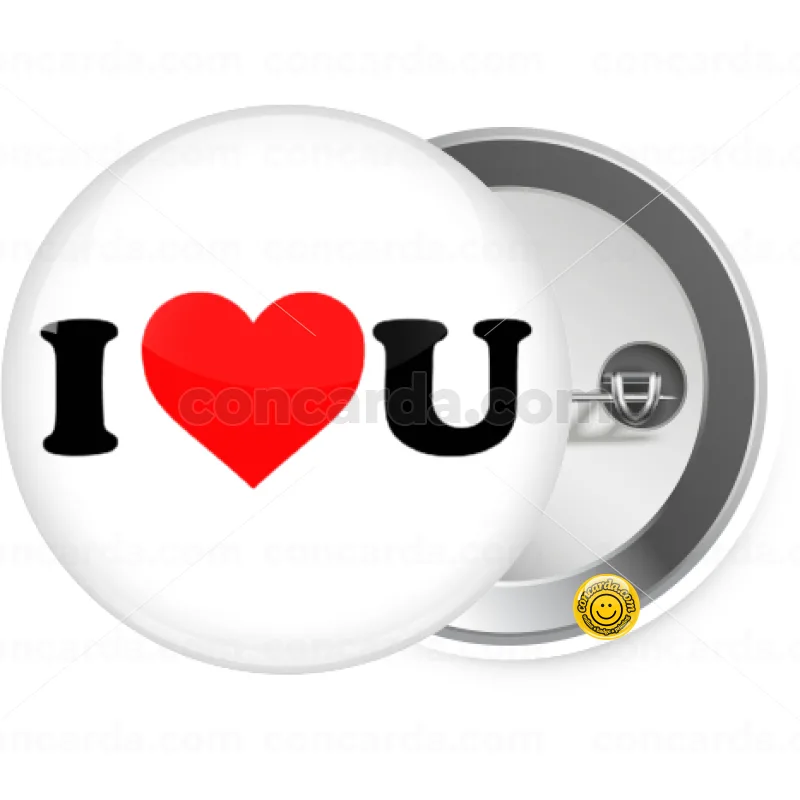 I ❤️ U — Κονκάρδα Στρογγυλή, Παραμάνα 25mm