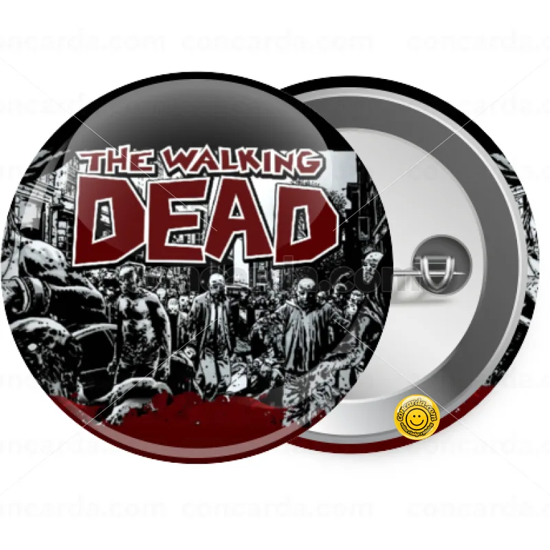 The walking dead comic drawing zombie — Κονκάρδα Στρογγυλή, Παραμάνα 25mm